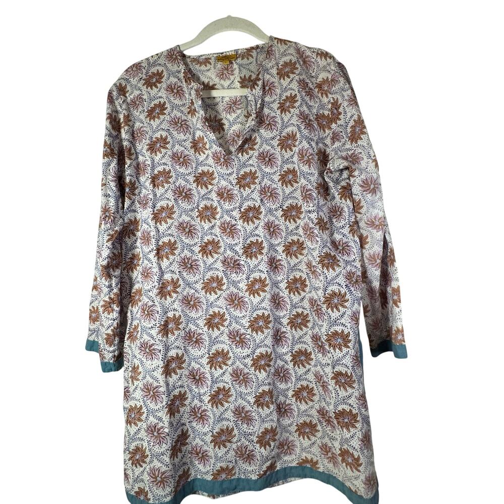 Roberta Roller Rabbit Block Print Tunic Dress Cov… - image 1